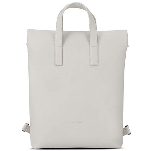 Expatrié Borsa Zaino Donna Grigio Lou Zainetto in Pelle Vegana Borse...