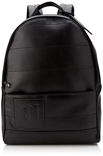 Trussardi Jeans Tici Backpack Md finta pelle, Zaino Uomo, Nero...