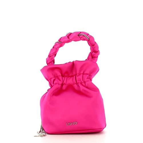 LIU JO Borsa Donna Fuxia NA2082 T4532 D SECCHIELLO RASO+STRASS