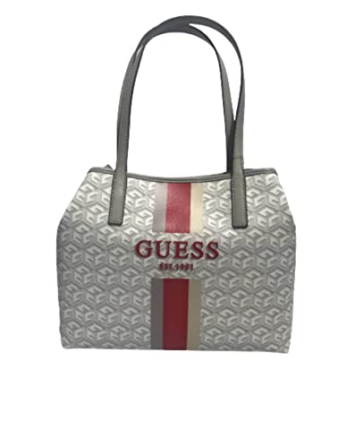 Guess Borsa donna Vikky tote con pochette in ecopelle bianco logo...