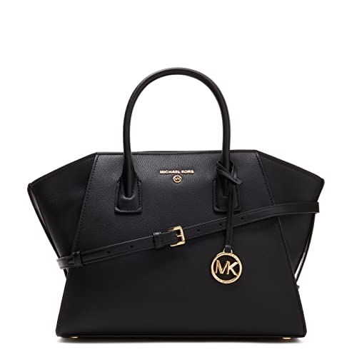 Michael Kors LG TZ Satchel, Borsa Donna, Black, Unica
