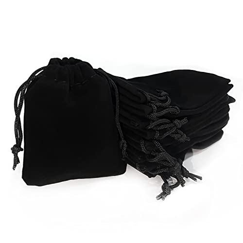 ZWZNBL 25 sacchetti in velluto per gioielli, riutilizzabili, con...