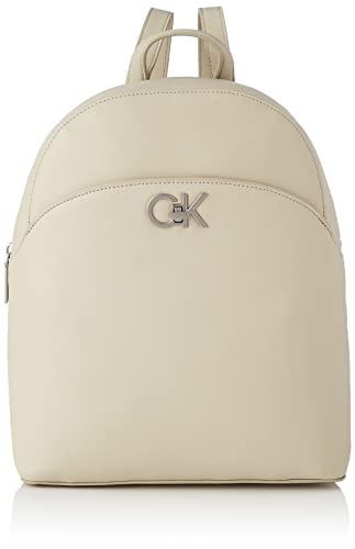 Calvin Klein Zaino a Cupola Re-Lock, Zaini Donna, Beige Pietra, OS