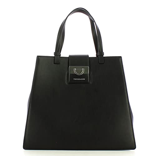 Trussardi Jeans Shopping Bag Ivy Black, Taglia unica