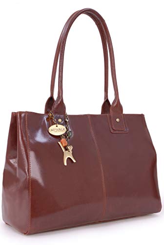 Catwalk Collection Handbags - Vera Pelle - Grande Borsa a Spalla/Borse...