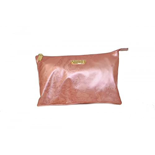 Alviero Martini Pochette doppia prima classe rosa con zip