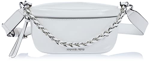 Michael Kors XS SL PCK MSGR Slater, Borsa Donna, Optic White