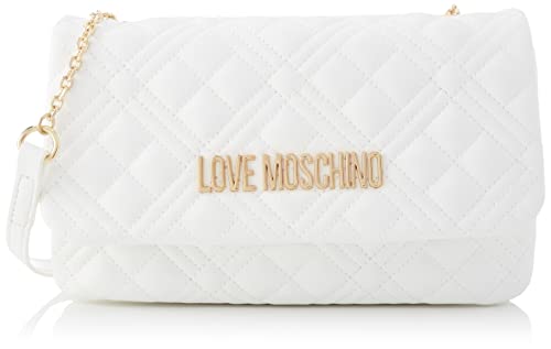 Love Moschino JC4097PP0FLT0, Borsa a Spalla, Donna, Bianco, Taglia...