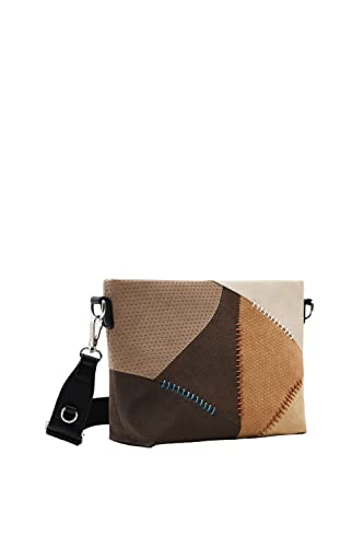 Desigual Bag, Borsa Electra CALPE 6000 Brown Donna, Marrone