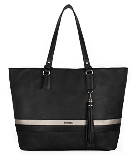 David Jones - Borsa a Spalla Tote Shopper Grande Capacità Donna -...
