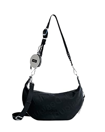 Desigual BOLS_COLORAMA Kuwait, Borsa a Tracolla. Donna, Nero, Taglia...