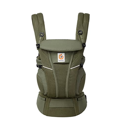 Marsupio Ergobaby Omni Breeze per neonati, 4 posizioni SoftFlex Mesh...
