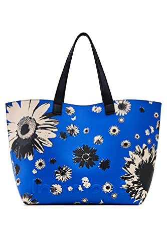 Desigual Bag, Borsa Daisy Pop_Namibia Reve 5000 Navy Donna, Blu