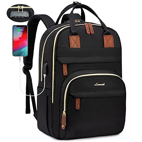 LOVEVOOK Zaino Donna Porta PC Antifurto con Serratura Codificata, 15,6...