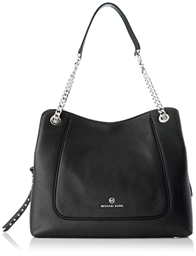 Michael Kors LG Chain Shldr Tote, Borsa Donna, Black, Unica