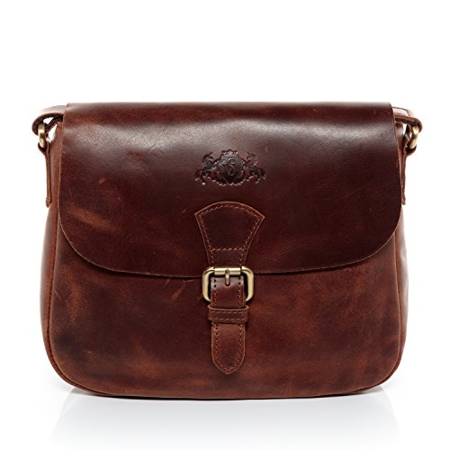SID & VAIN borsa a spalla vera pelle vintage YALE tracolla donna...