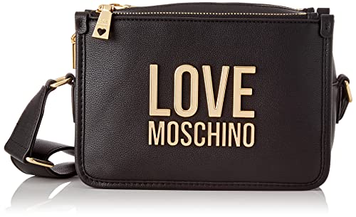 Love Moschino JC4111PP1GLI0, Borsa a Spalla, Donna, Nero, Taglia unica