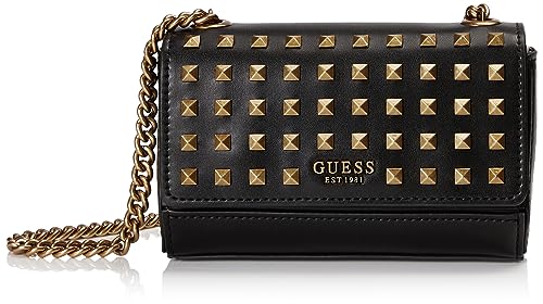 Guess Iseline Mini Crossbody Flap, Patta Donna, Nero, Taglia Unica