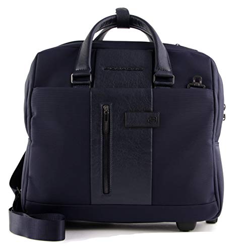PIQUADRO Brief Slim Wheeled Computer Briefcase Blu