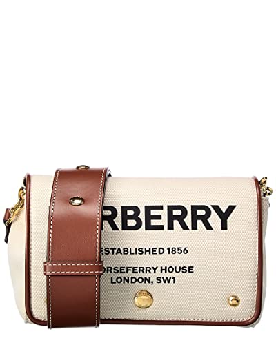 BURBERRY borsa a tracolla in tela e pelle donna HACKBERRY 80518441...