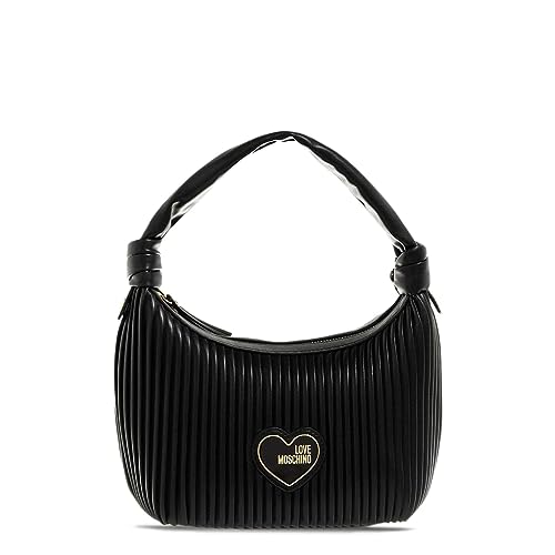 Love Moschino JC4042PP1GLA1, Borsa a Spalla, Donna, Nero, Taglia unica