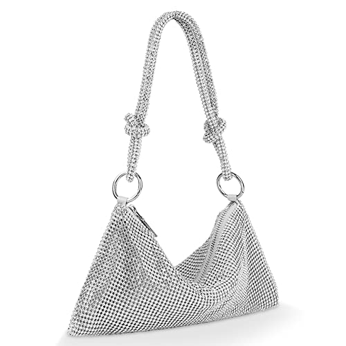 OSDUE Borsa da Festa, Borsa Glitter, Pochette Argento Cerimonia Borsa,...