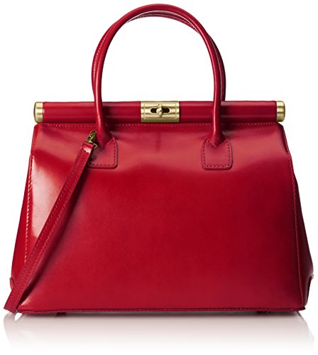 Chicca Borse Borsa Donna a Mano Pelle Liscia con Tracolla Bauletto,...