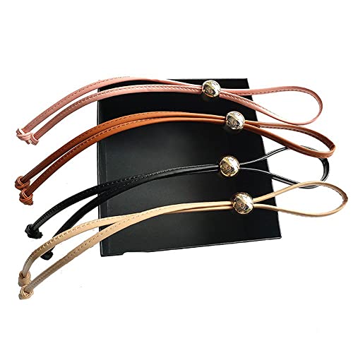 LUMoony Borsa a secchiello in pelle PU, 4 pezzi, cordoncino in pelle...