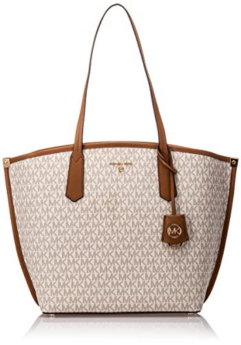 Michael Kors Jane Large Tote Vanilla/Acorn One Size