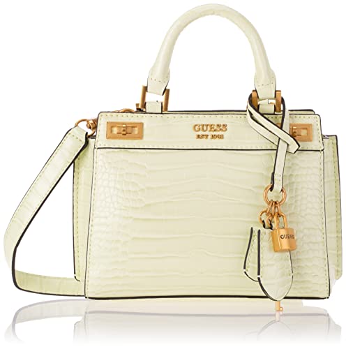Guess Katey Croc Mini Danna Satchel Light Lime