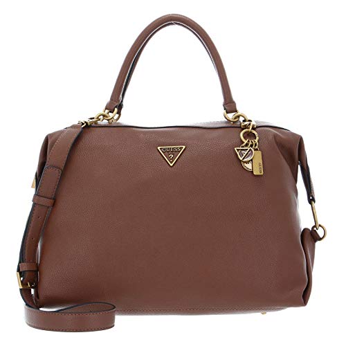Guess Destiny Satchel, Borsa Donna, Cognac, Taglia Unica