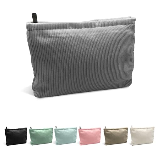 YEJAHY - Piccola trousse per trucchi, in velluto a coste, organizer...
