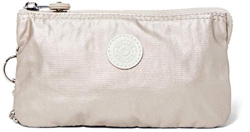 Kipling CREATIVITY L, Borsa, Donna, Argento (Metallic Glow), Taglia...