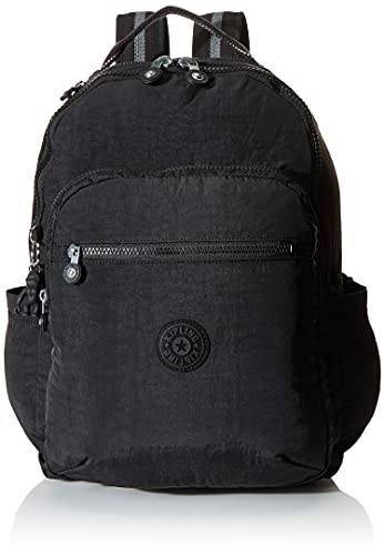 Kipling SEOUL, Zaino Casual Unisex, Black Noir