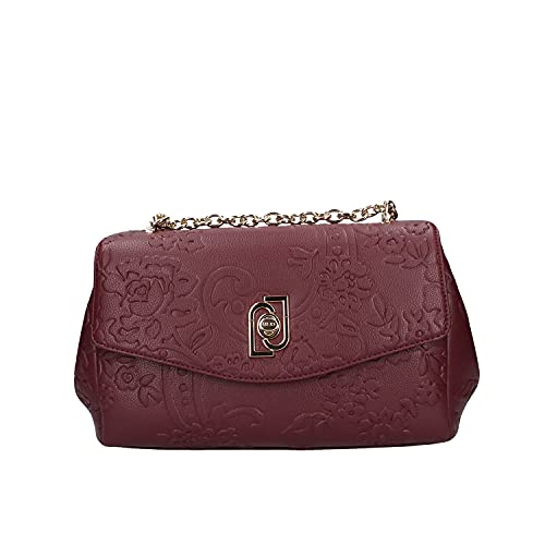 Borsa Liu Jo piacente M tracolla stampata AF1092 E0053 bordeaux