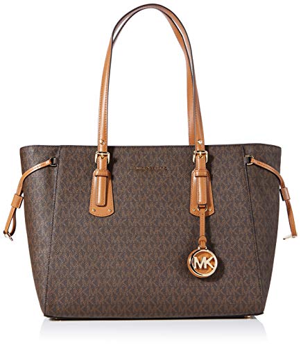 Michael Kors Voyager, Borsa Donna, Brown, 16x26x42 cm (B x H x T)