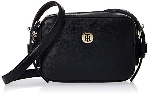 Tommy Hilfiger Classic Saffiano Camera Bag, Borse Donna, Nero (Black),...