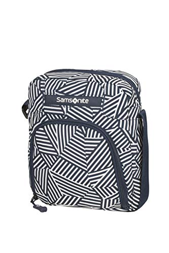 Samsonite Rewind Tracolla, 23 cm, 4.5 L, Blu (Navy Blue Stripes)