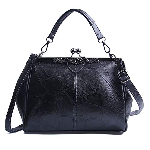 LUI SUI Borsa a Mano Retro Donna Borsa a Mano in Pelle PU Vintage...