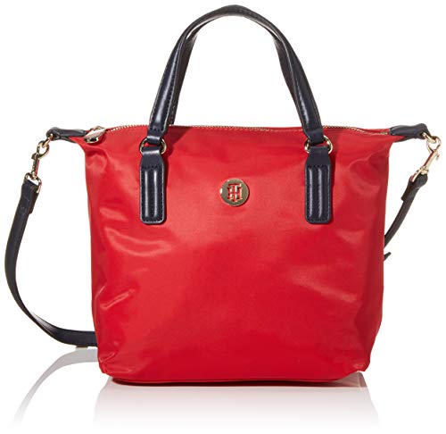 Tommy Hilfiger Poppy Small Tote, Borse Donna, Rosso (Barbados Cherry),...