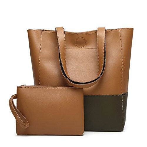 DEERWORD Donna Borse Tote Ecopelle Borsa a Mano Pelle Marca 2021...
