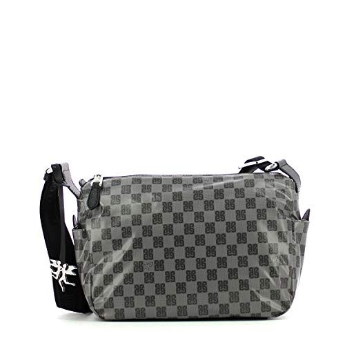 Borsa a Tracolla Small Piero Guidi Monogramma Soft 29x20x12 cm (nero)