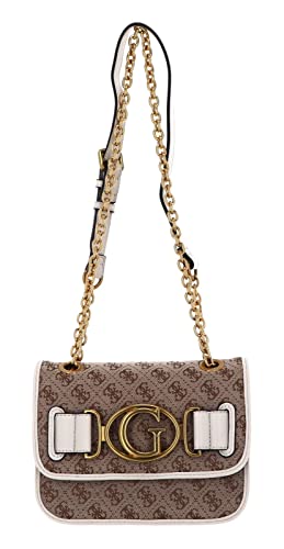 Guess Aileen Crossbody Flap Bag Ivory