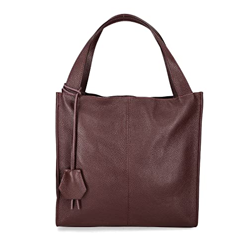 Chicca Borse Borsa a Spalla Donna in Pelle Made in italy 34x31x10 Cm...