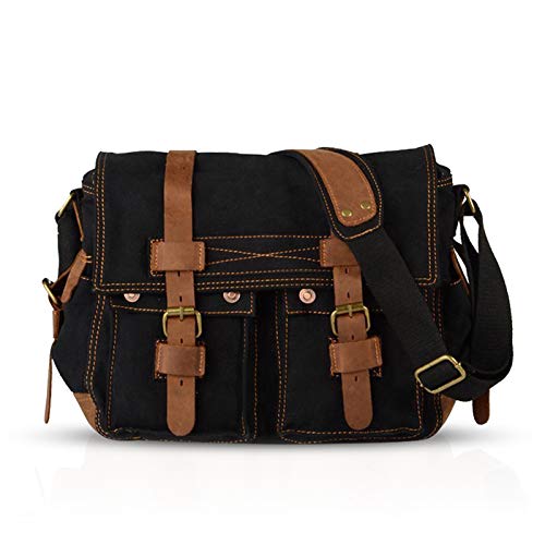 FANDARE Retro Borsa a Tracolla Tela Borse a spalla per 14 pollici...
