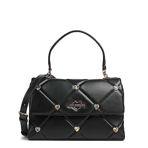 Love Moschino JC4084PP1GLZ0, Borsa a Spalla, Donna, Nero, Taglia unica