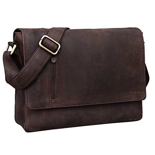 STILORD 'Davis' Messenger per Università in Pelle Borsa a Tracolla in...