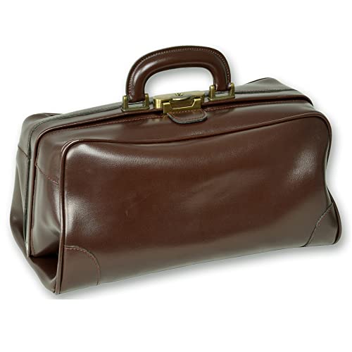 Gima, Borsa Florida in pelle con fondo rigido, tasche interne per...