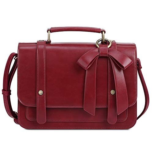 ECOSUSI Borsa a Tracolla Piccola Borsa Vintage Donna in Ecopelle con...