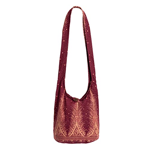 PANASIAM Shoulderbag V-Design in bordeaux red, L